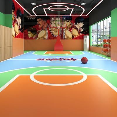 6.0mm Impact-resistantbasketball 3x3 court rubber floor